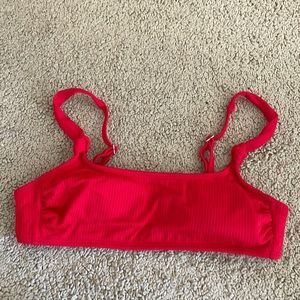 Red bikini top